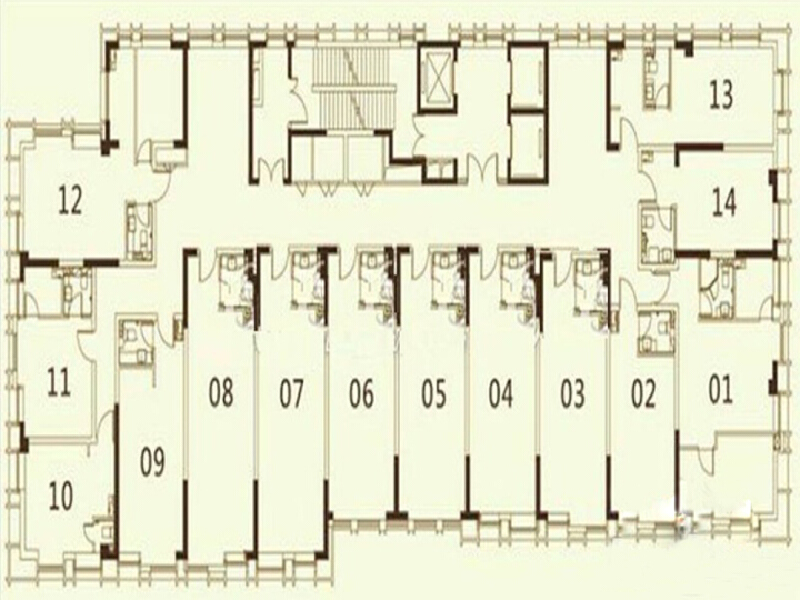 1室0厅0卫 写字楼 售罄户型图