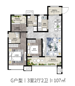 3室2厅2卫 住宅 在售