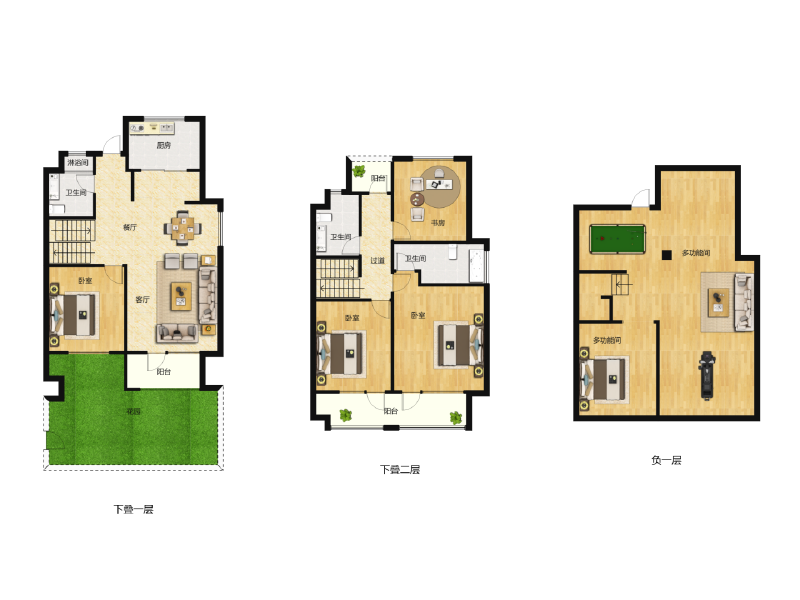 4室2厅3卫 住宅 售罄户型图