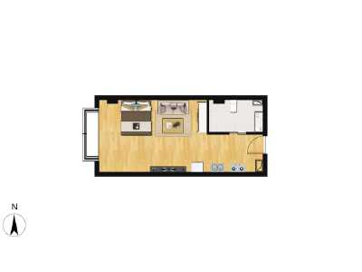 1室1厅1卫 写字楼 在售