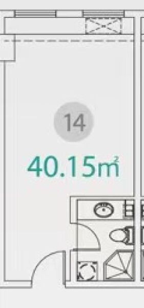 1室1厅1卫 商业类 售罄户型图