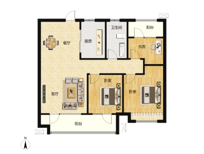 3室2厅1卫 住宅 在售