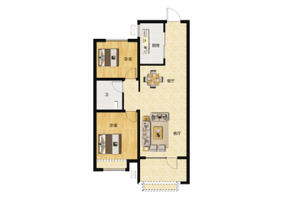 2室2厅1卫 住宅 在售