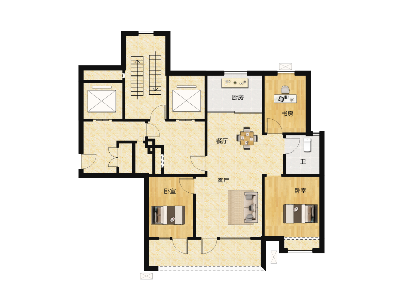 3室2厅1卫 住宅 售罄户型图
