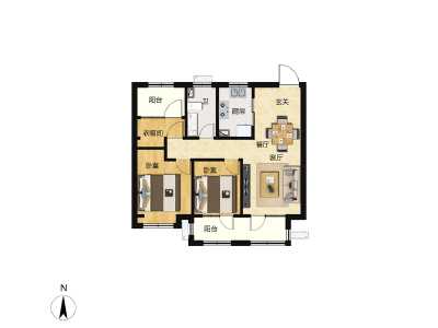 3室1厅1卫 住宅 在售