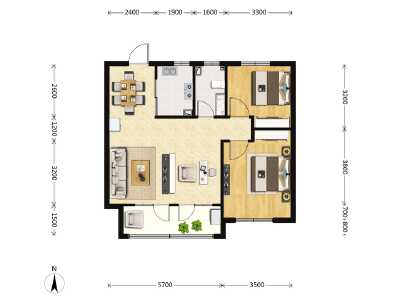 2室2厅1卫 住宅 在售