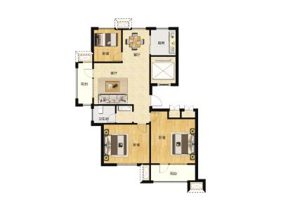 3室2厅1卫 住宅 售罄