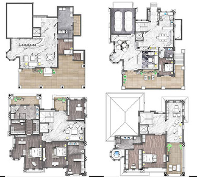 5室2厅5卫 别墅 售罄户型图