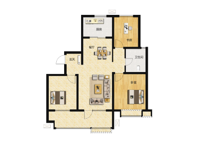 3室2厅1卫 住宅 售罄