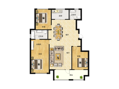 3室2厅2卫 住宅 售罄