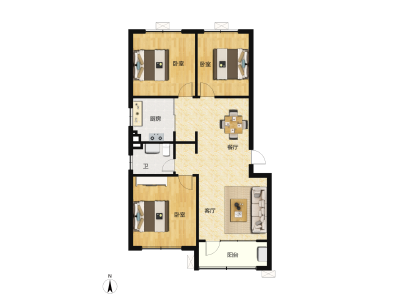 3室2厅1卫 住宅 在售