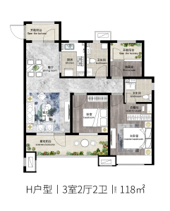 3室2厅2卫 住宅 在售