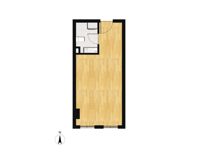 1室1厅1卫 商业类 售罄户型图