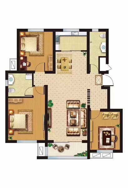 3室2厅2卫 住宅 在售户型图