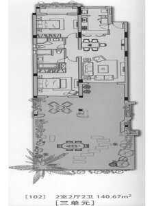 2室2厅2卫 别墅 在售
