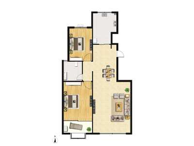 2室2厅1卫 住宅 售罄