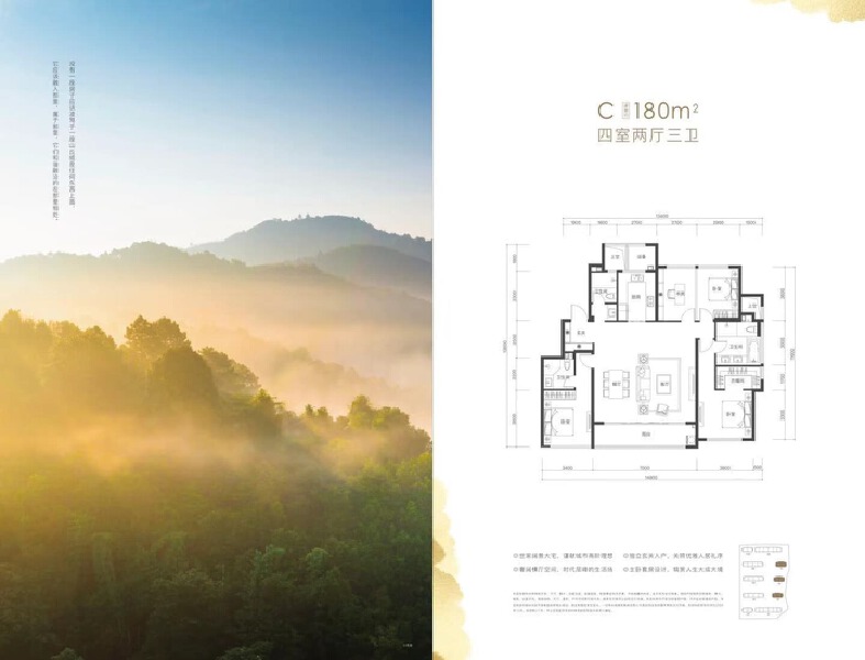 4室2厅3卫 住宅 售罄户型图