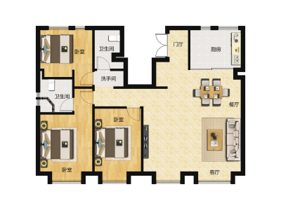 3室2厅2卫 别墅 售罄