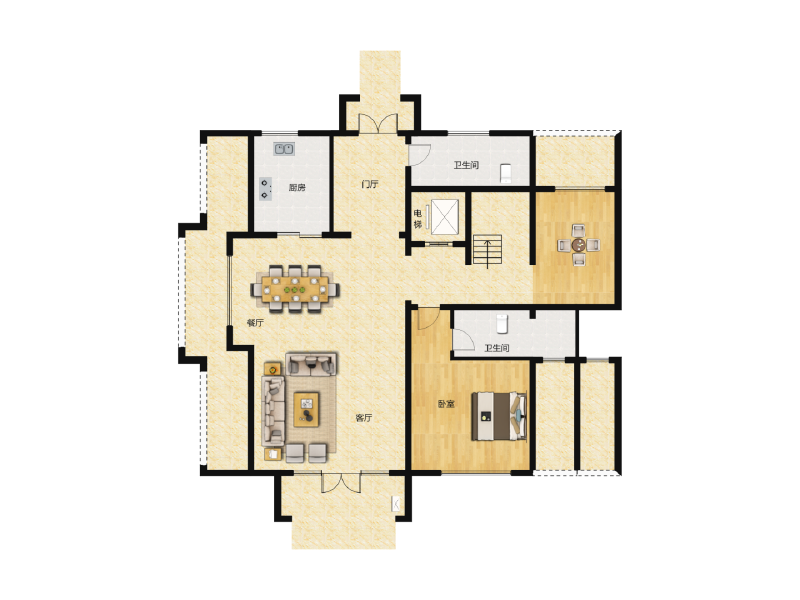5室3厅5卫 别墅 售罄户型图
