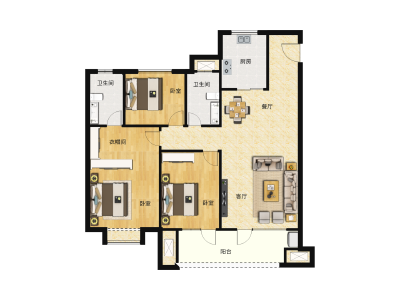 3室2厅2卫 住宅 售罄