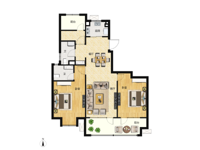 3室2厅2卫 住宅 售罄