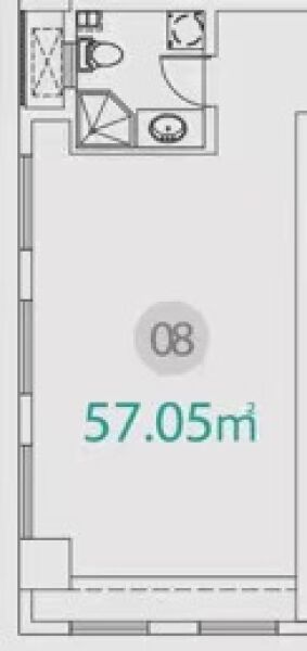 1室1厅1卫 商业类 售罄户型图