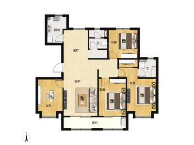 4室2厅2卫 住宅 在售