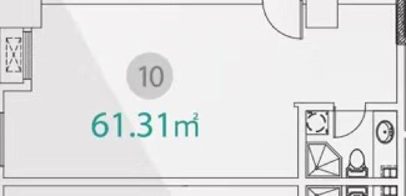 1室1厅1卫 商业类 售罄户型图