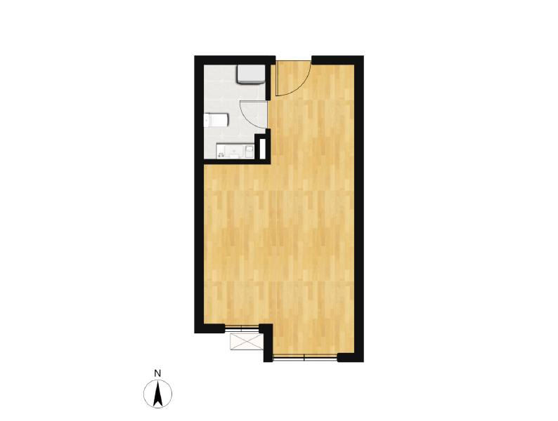 1室1厅1卫 商业类 售罄户型图