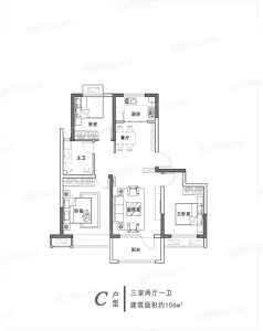 3室2厅1卫 住宅 售罄