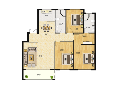 3室2厅2卫 住宅 售罄