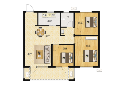 3室2厅1卫 住宅 售罄