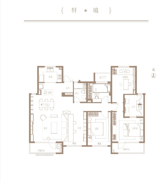 4室2厅2卫 住宅 售罄户型图