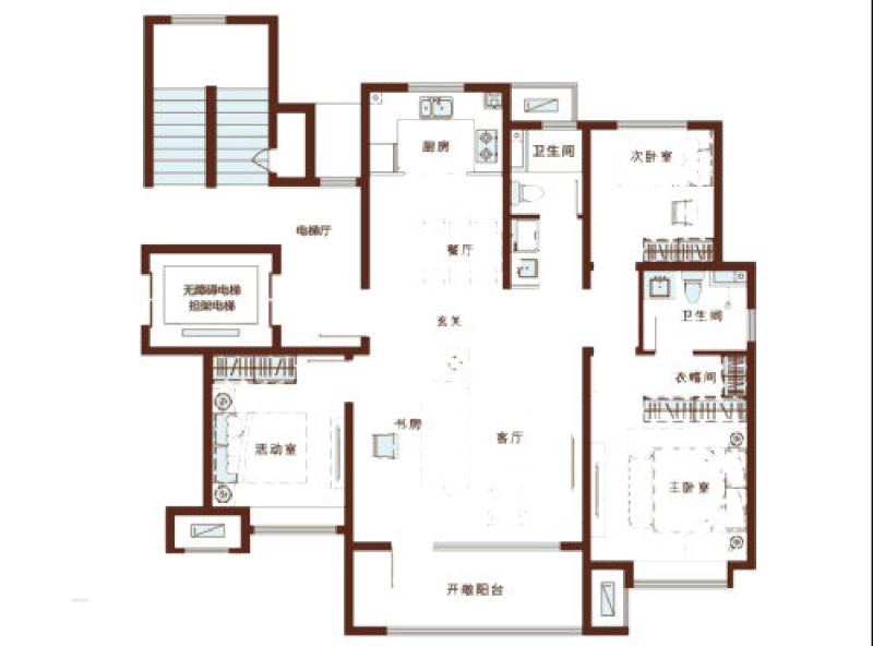 3室2厅2卫 住宅 在售户型图