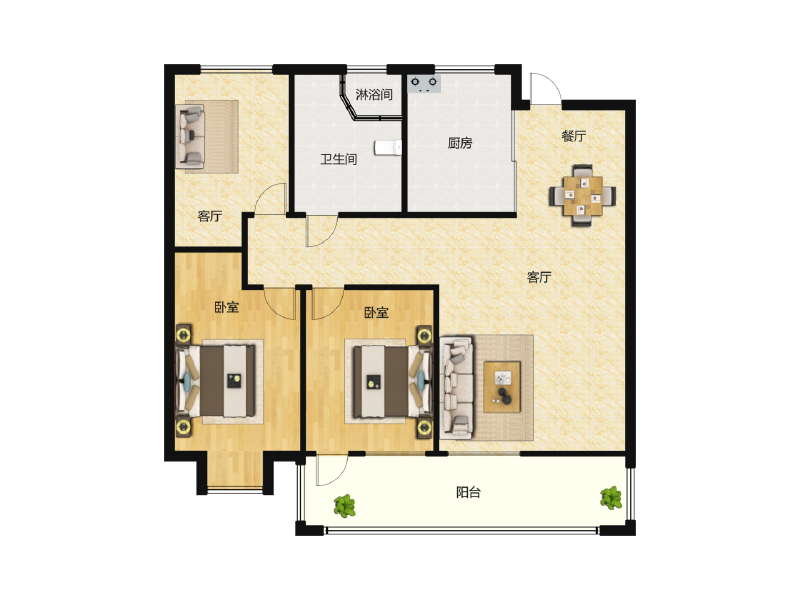 3室1厅1卫 住宅 售罄户型图
