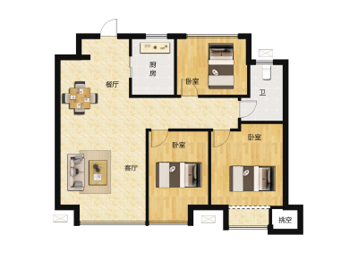 3室2厅1卫 住宅 在售