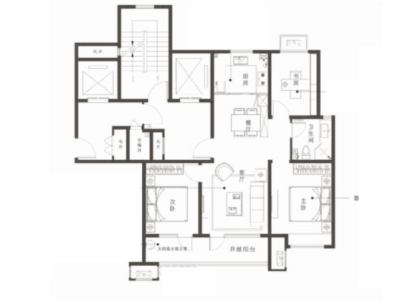 3室2厅1卫 住宅 售罄户型图