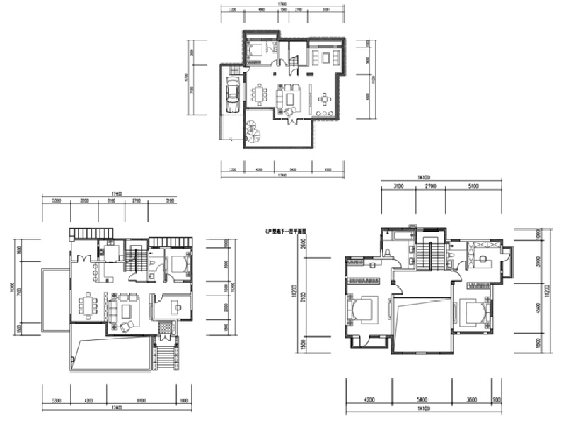 4室4厅4卫 别墅 售罄户型图