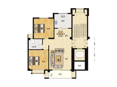 2室2厅1卫 住宅 售罄