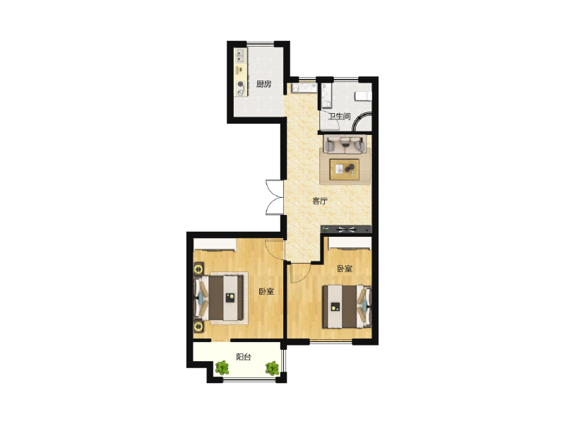 3室2厅1卫 住宅 售罄户型图