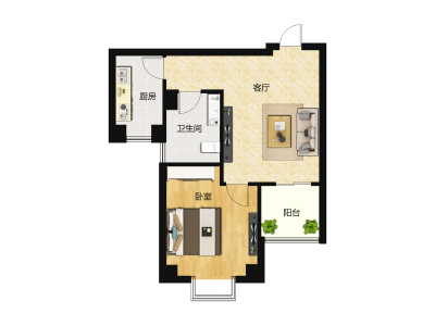 1室1厅1卫 住宅 售罄