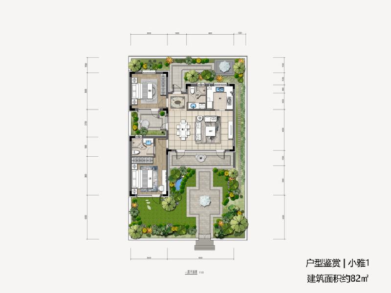 2室2厅2卫 住宅 在售户型图