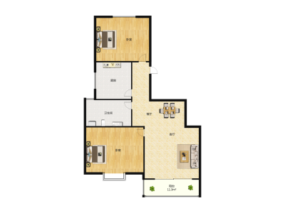 2室2厅1卫 住宅 售罄