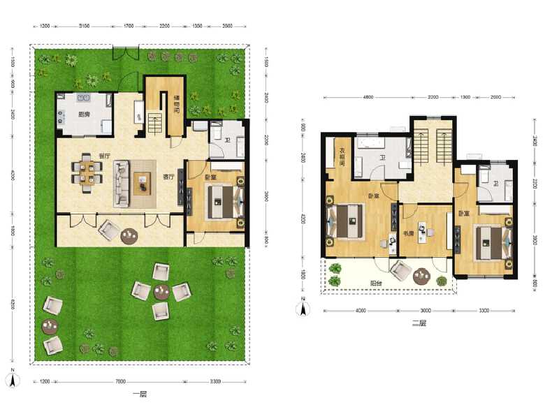 4室2厅3卫 住宅 在售户型图