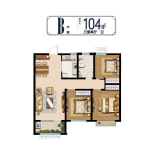 3室2厅1卫 住宅 在售