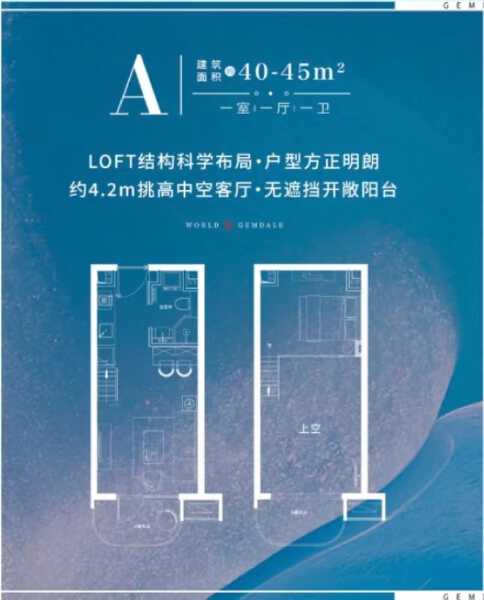 1室1厅1卫 商业类 售罄户型图