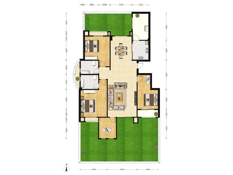 3室2厅2卫 住宅 在售户型图