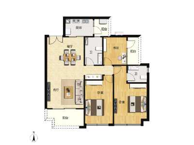 3室2厅2卫 住宅 售罄