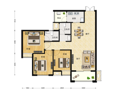 3室2厅2卫 住宅 售罄