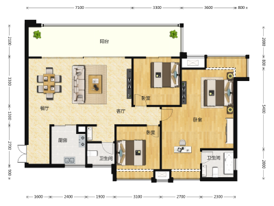 3室2厅2卫 住宅 售罄